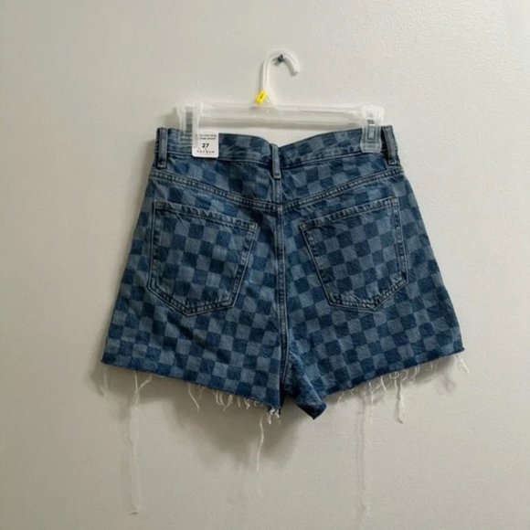 PacSun Checkerboard Jean Shorts 27 - Picture 3 of 3